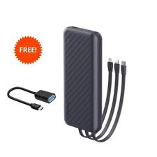Oraimo SliceLink Pro OPB-P7101 – 10,000mAh Power Bank with Cables